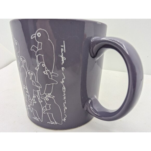 Vtg Mug Taylor & NG white Penguins on Purple tone San Francisco Japan - Picture 14 of 16